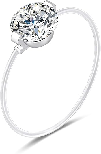 The Invisible Elegance – #452 Ring ✨ Where minimalist design meets brilliant sparkle!