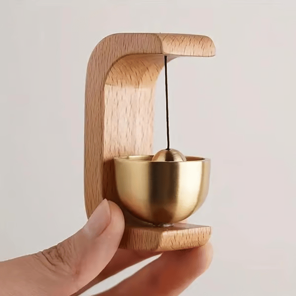 🔥🔔 Magnetic Wooden Doorbell for All Materials