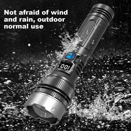 🔥 2-in-1 Power Bank Flashlight – Super Bright, Zoomable & USB Rechargeable for Camping & Emergencies