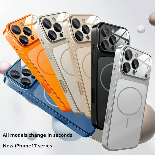 Ultra-Thin Magnetic Case with Lens Protection for iPhone 17/16/15...