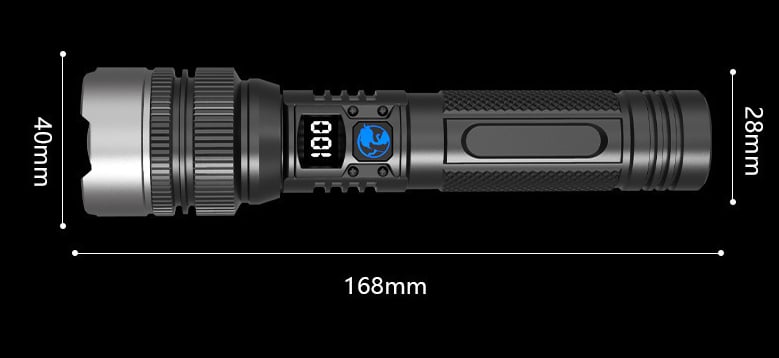 🔥 2-in-1 Power Bank Flashlight – Super Bright, Zoomable & USB Rechargeable for Camping & Emergencies