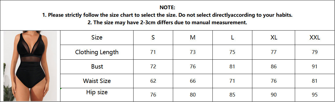 Solid Mesh Backless One-Piece Swimsuit – Sexy Sheer Bikini Style