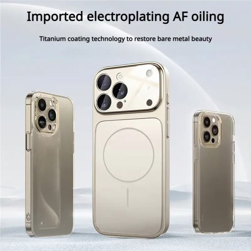 Ultra-Thin Magnetic Case with Lens Protection for iPhone 17/16/15...