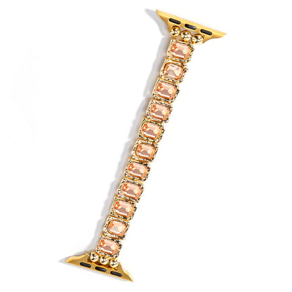 Rainbow Rhinestone Charm Bracelet