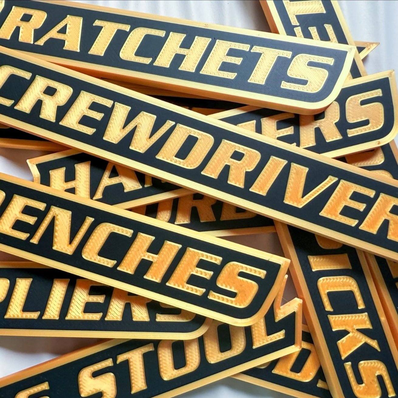 🌟12 Pack of Magnetic Toolbox Labels🔩