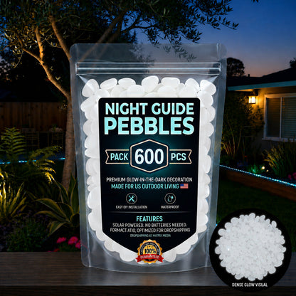 💥The dazzling beauty of the garden at night💥 🌈Colorful glow-in-the-dark garden stones
