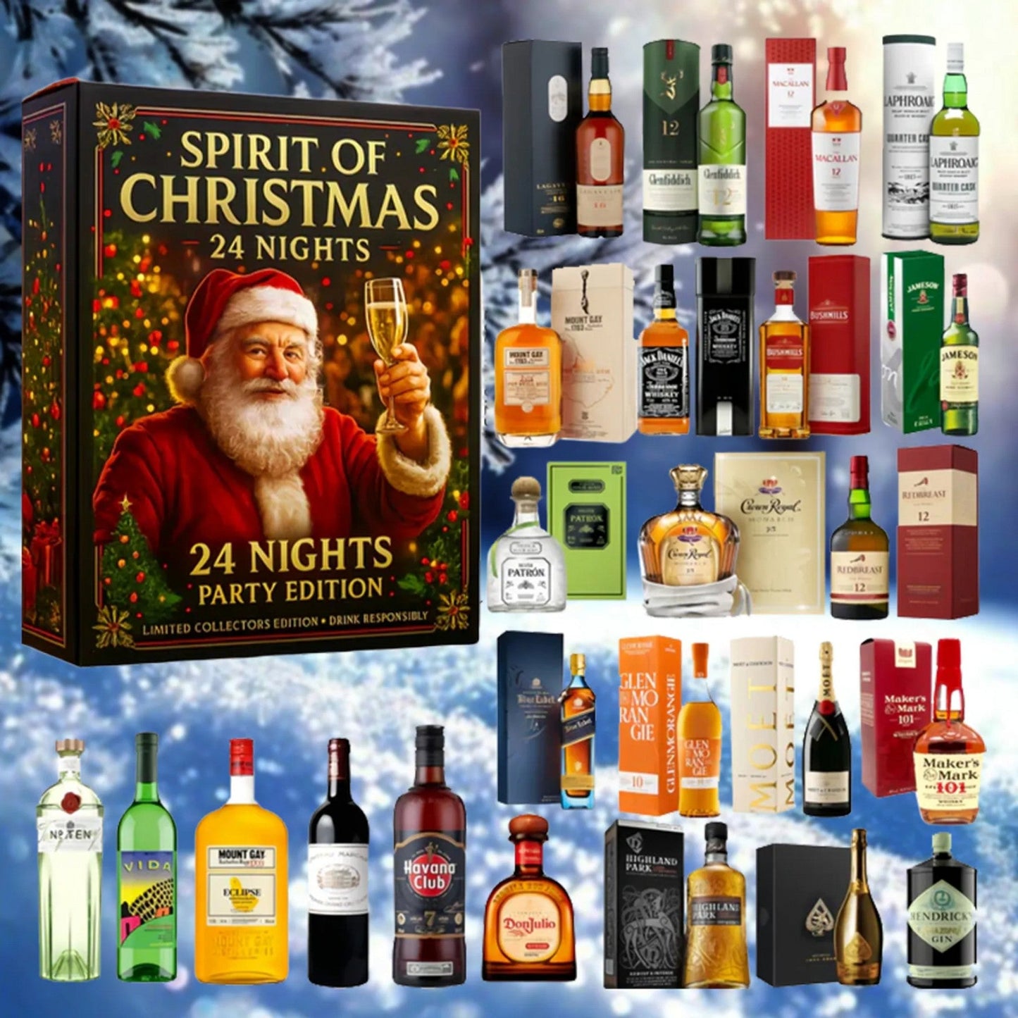 2025 Whiskey Advent Calendar,Your Unique Christmas Countdown