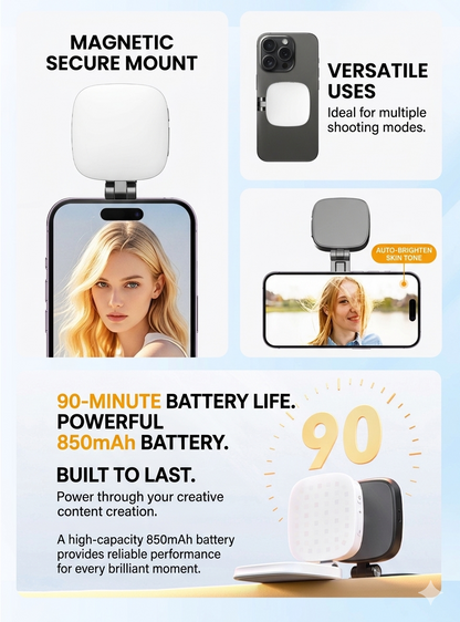 MagGlow™ Magnetic Selfie Light