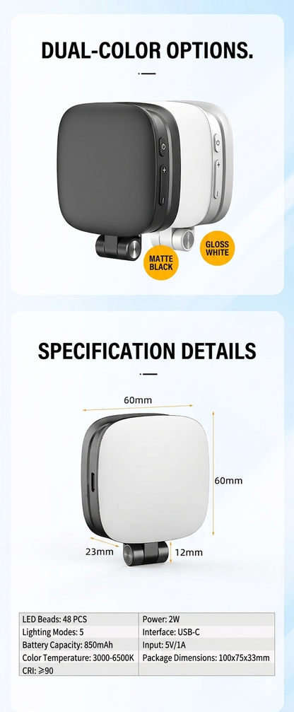 MagGlow™ Magnetic Selfie Light