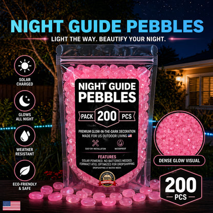 💥The dazzling beauty of the garden at night💥 🌈Colorful glow-in-the-dark garden stones