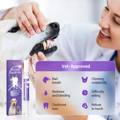 BUY 1 GET 1 FREE🐶🦷Pet Oral Repair Gel Toothbrush