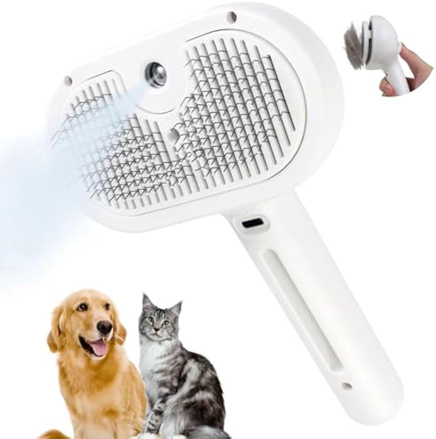 Mist Massage Brush sheddyMist PuffGroom Cat Brush