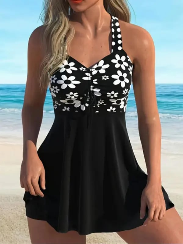 2026 Women's V Neck Swimdress