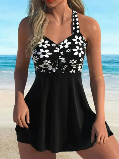 2026 Women's V Neck Swimdress