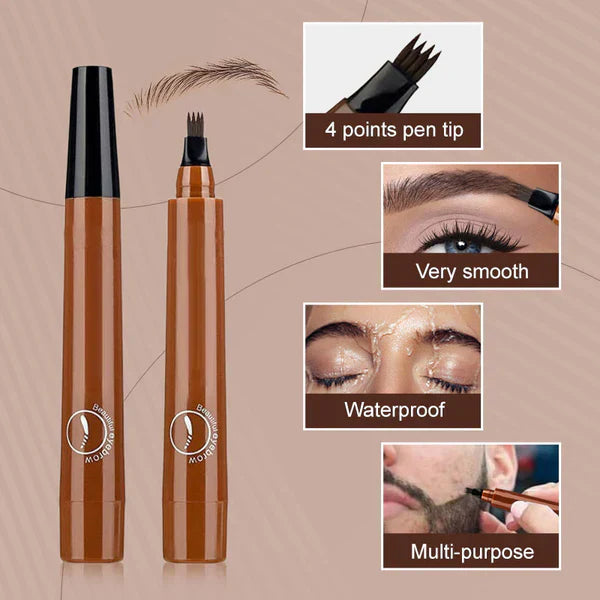 🎁Buy 1 Get 1 Free🔥Waterproof Four-tip Beard and Eyebrow Pen