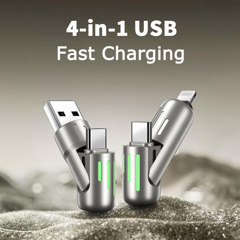 Last Day Buy 3 Free 1 - 4-in-1 USB Charging Cable fast charging 240W