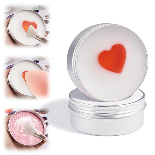 Makeup Brush Cleaner Soap with Silicone Mat