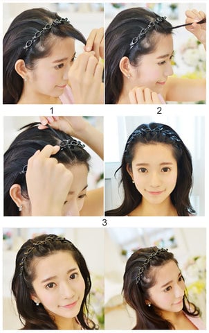 Double bangs hairstyle hairpin,Best Gifts
