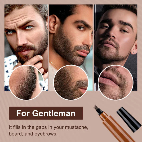 🎁Buy 1 Get 1 Free🔥Waterproof Four-tip Beard and Eyebrow Pen