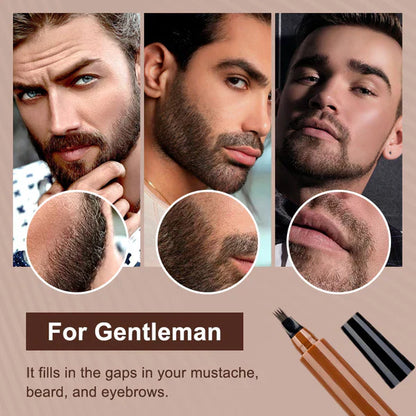 🎁Buy 1 Get 1 Free🔥Waterproof Four-tip Beard and Eyebrow Pen