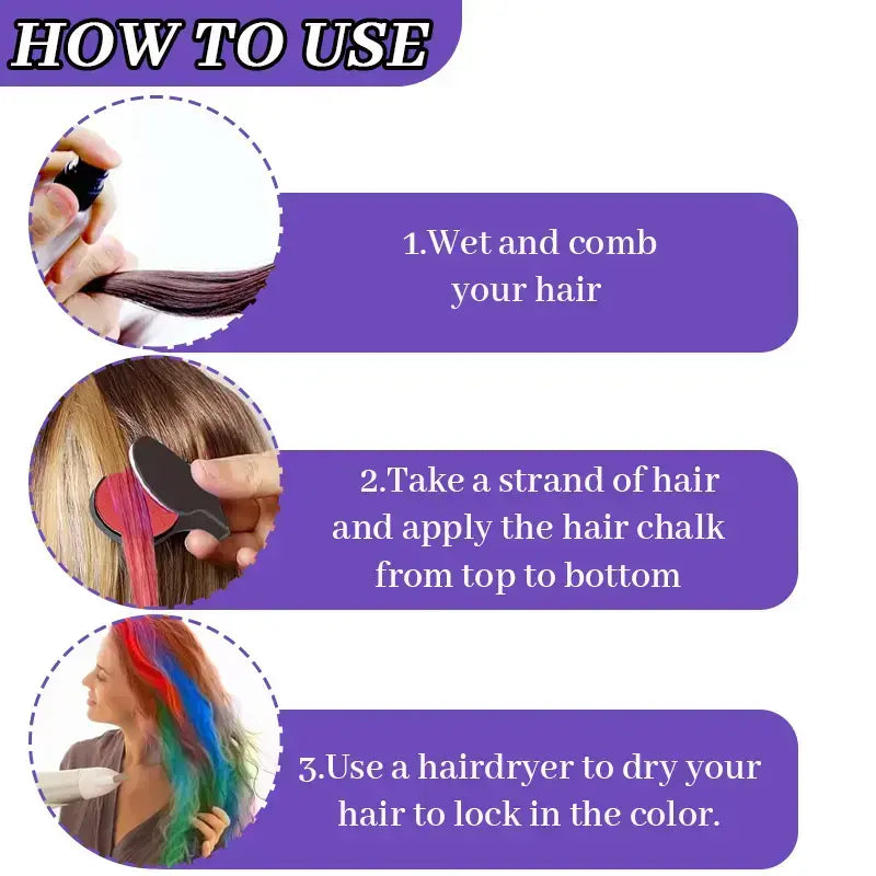 Colors Temporary Hair Chalk Hair Dye