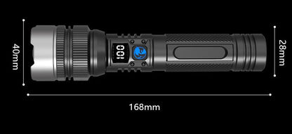 🔥 2-in-1 Power Bank Flashlight – Super Bright, Zoomable & USB Rechargeable for Camping & Emergencies