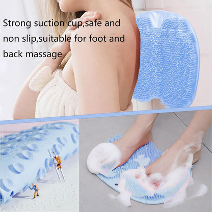 Hands-Free Silicone Foot Scrubber Mat