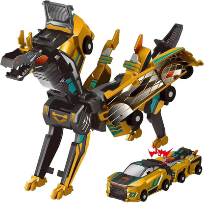DinoDrive 2-in-1 Transforming Race Car Dinosaur Automatic Transforming Toy
