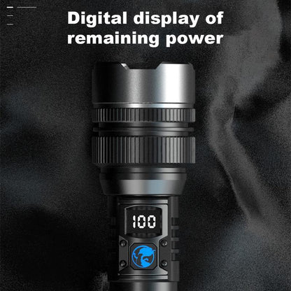 🔥 2-in-1 Power Bank Flashlight – Super Bright, Zoomable & USB Rechargeable for Camping & Emergencies