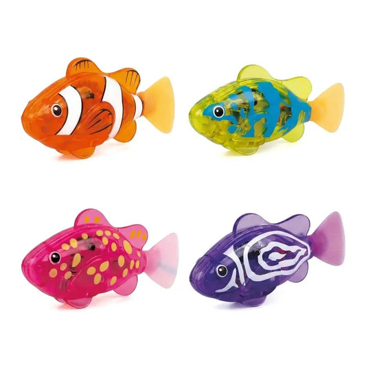 Summer Sale 🌞 4Pcs Induction Activated | LED Light Up | Auto-Swimming Bath Toy