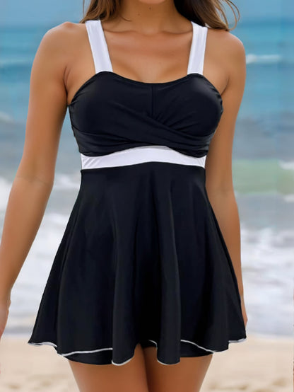 2026 Women's V Neck Swimdress
