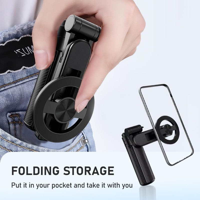 Pocket-Size MagSafe Selfie-Stick Tripod with Bluetooth Remote