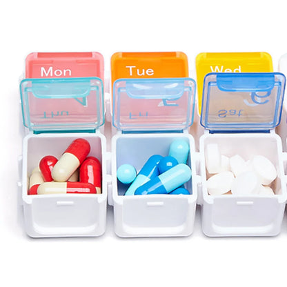 Smart 7-Day Pill Organizer with Electronic Alarm – Large Capacity Weekly Medicine Reminder Box