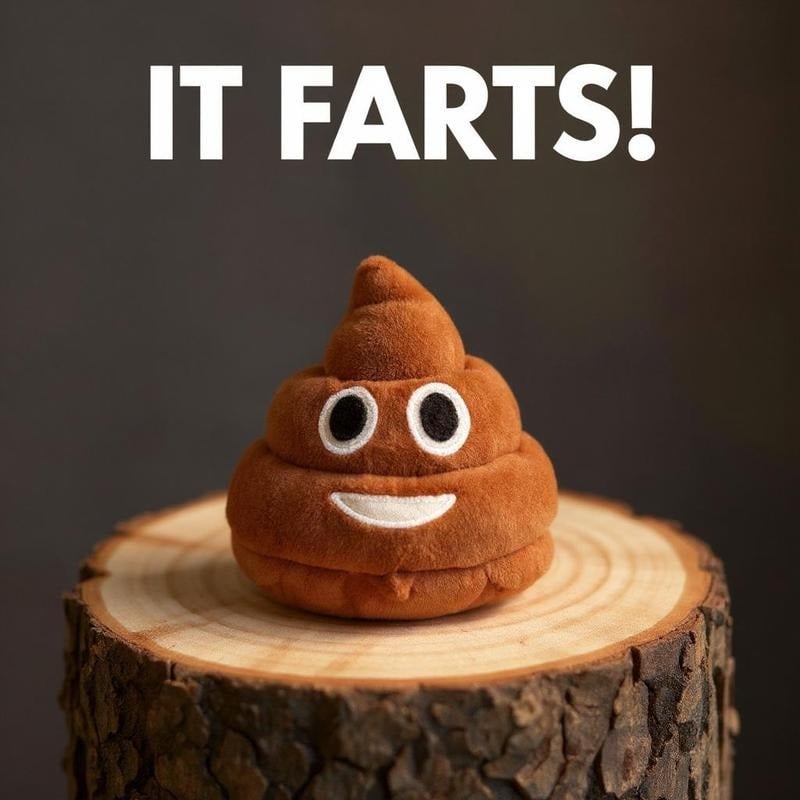 Funny Poop Plush Toy – Makes Fart Sounds! – Blaze gifts