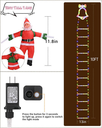 Santa’s Climbing Ladder Light
