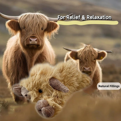 🎄Cute Cartoon Highland Cow Cuddly Toy - Christmas Gift Edition