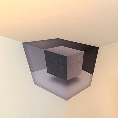 Modern Geometric Corner - Wall Art That Reshapes Reality 🧠✨