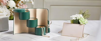 Layered Travel Jewelry Case – Elegant Storage, Always Ready to Shine