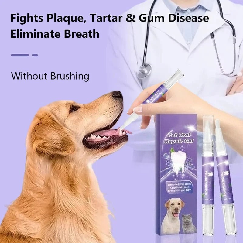BUY 1 GET 1 FREE🐶🦷Pet Oral Repair Gel Toothbrush