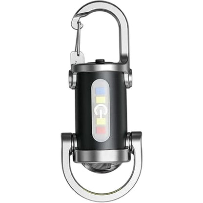 Multi-Function Rechargeable Keychain Flashlight with 5 Light Modes & Type-C Charging