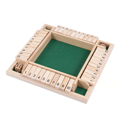 🔥SHUT THE BOX-WOODEN DICE BOARD GAME