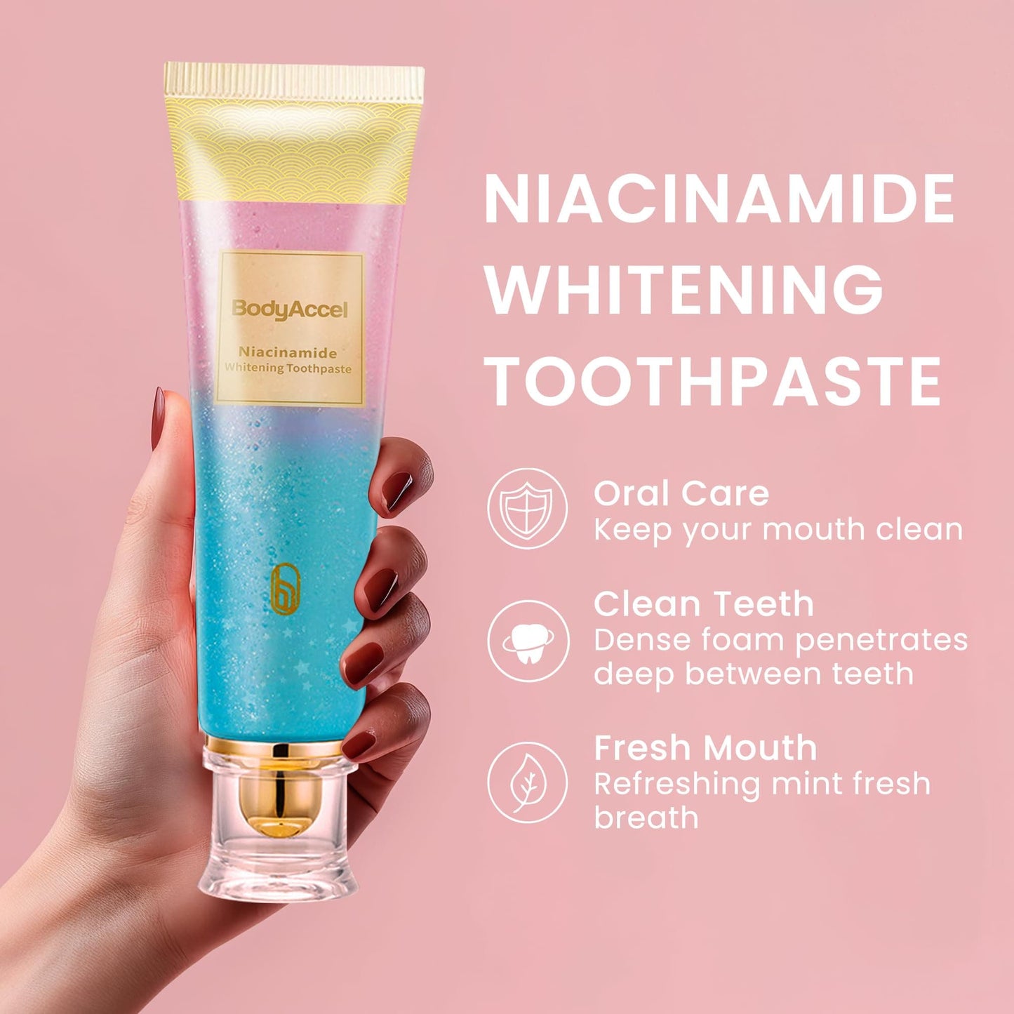 Triple Fluoride-Free Whitening Niacinamide Toothpaste