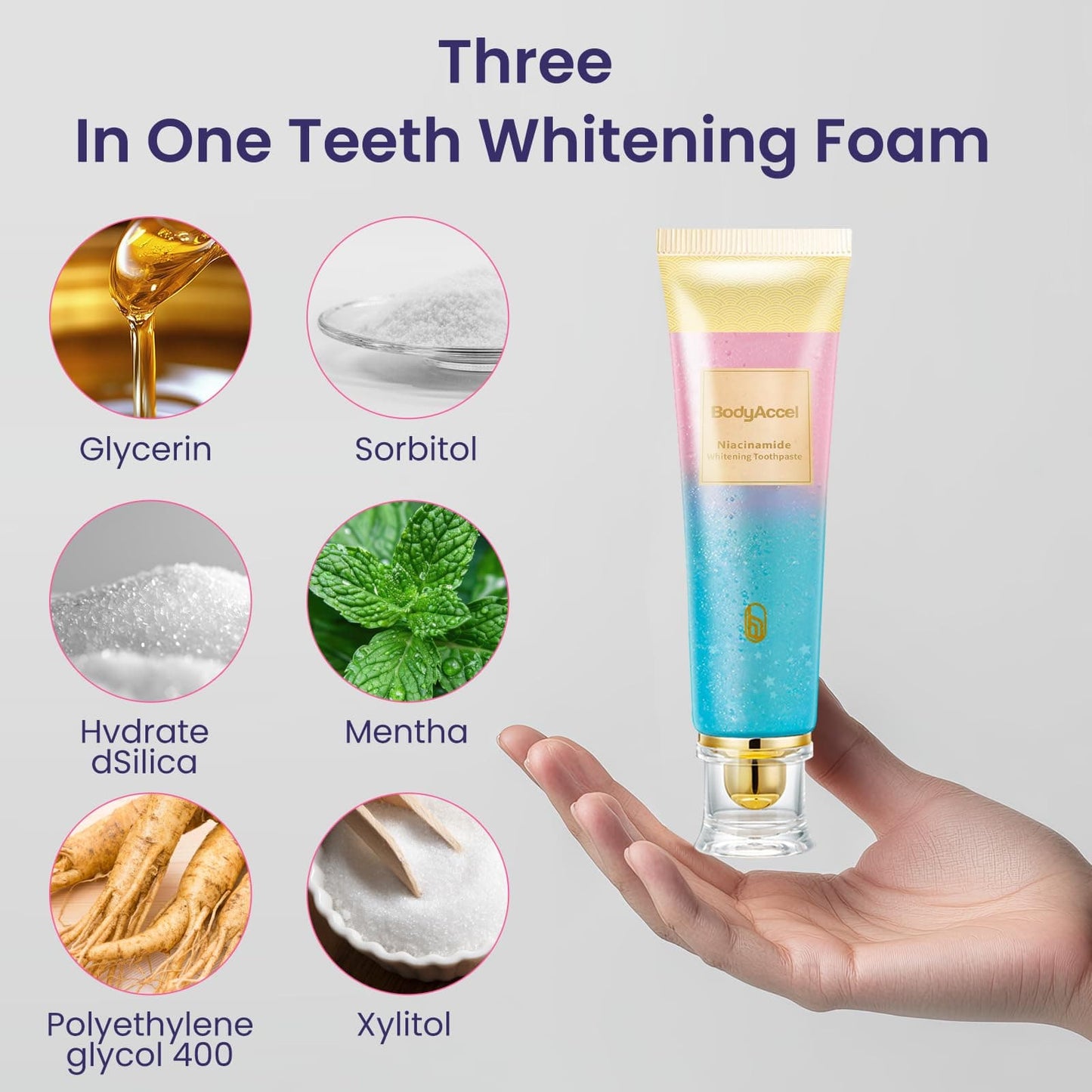 Triple Fluoride-Free Whitening Niacinamide Toothpaste