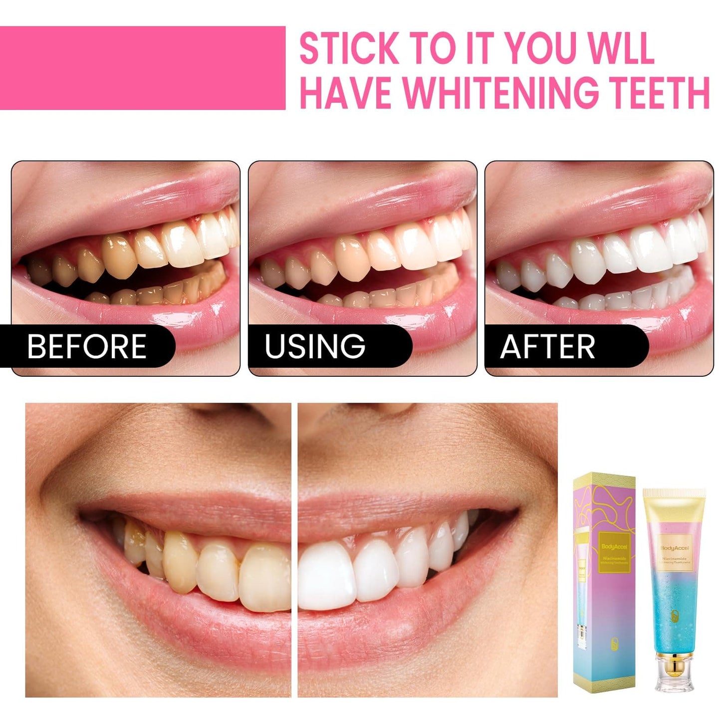 Triple Fluoride-Free Whitening Niacinamide Toothpaste