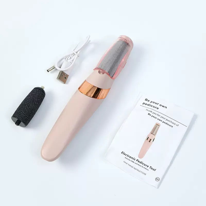 Rechargeable Electric Foot File – Smooth Heels, Anytime Anywhere