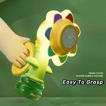 Handheld Flower Bubble Machine