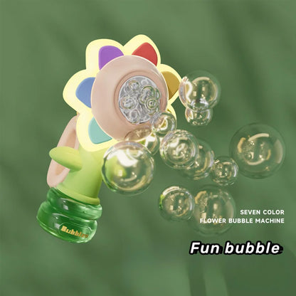 Handheld Flower Bubble Machine
