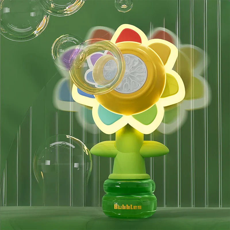 Handheld Flower Bubble Machine