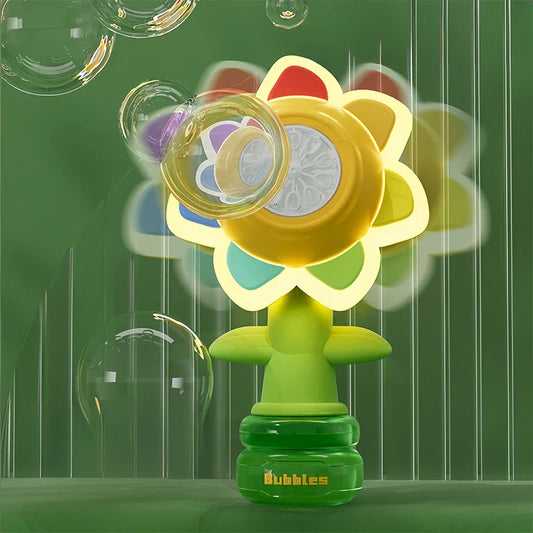 Handheld Flower Bubble Machine